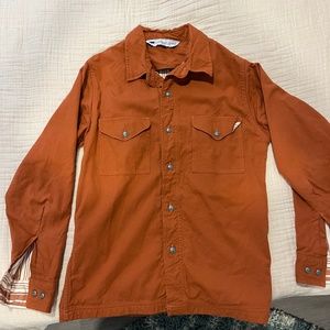 American Rhino Red / Orange Cotton Shirt / Overshirt Small